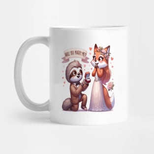 Enchanted Proposal, Sloth & Fox Love Mug
